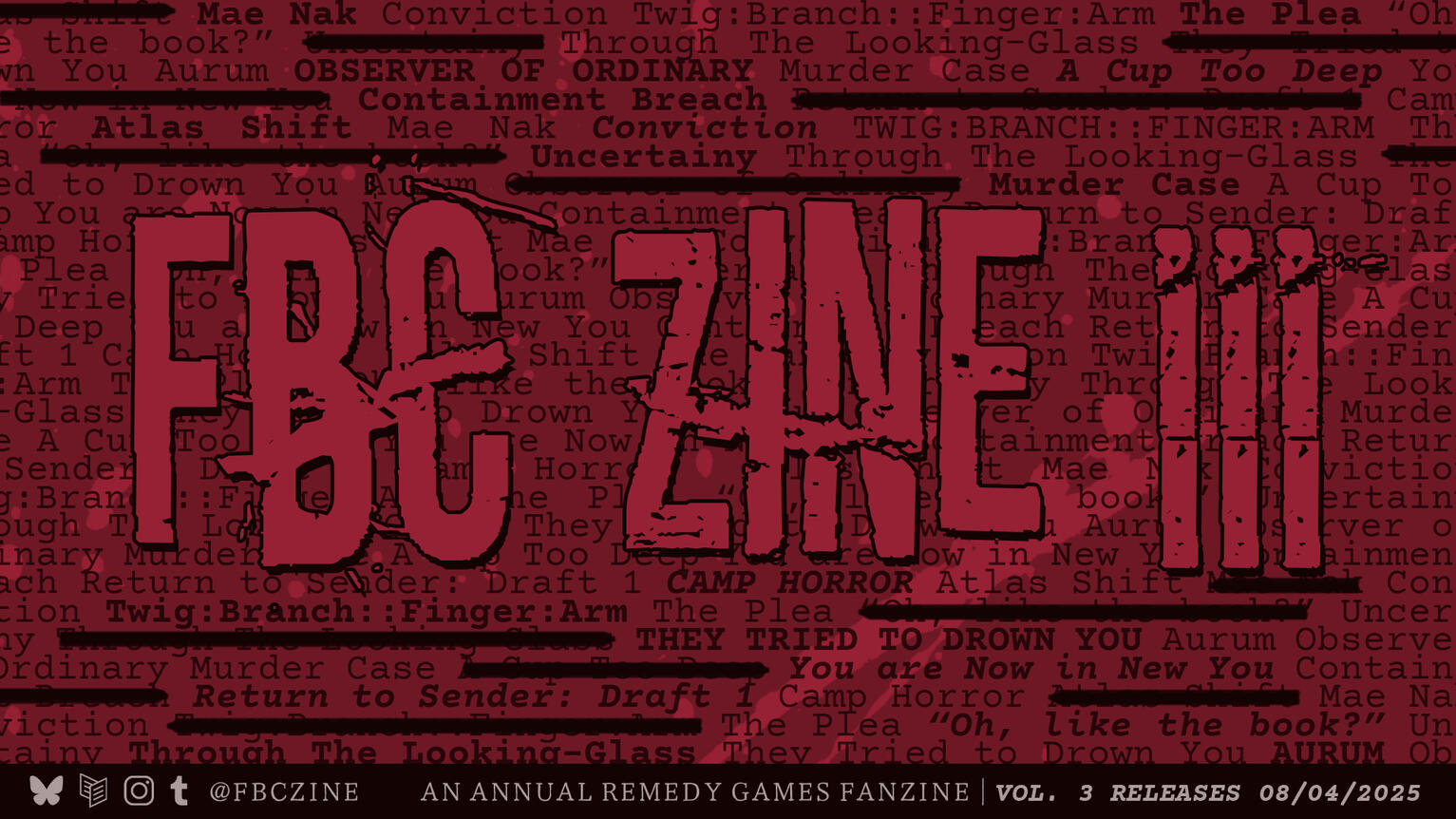 FBC Zine Vol. 3 Writer Contributor Preview